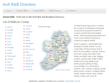 Tablet Screenshot of irishbnb.com